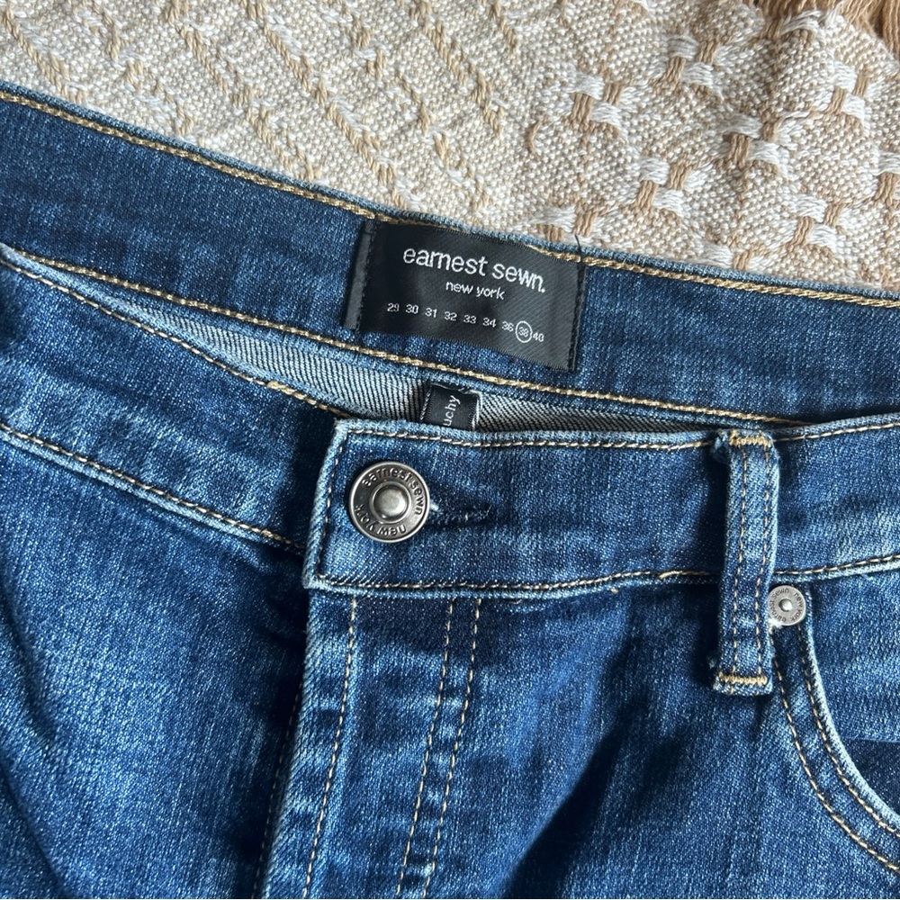 Earnest Sewn men’s jeans button fly 38/31